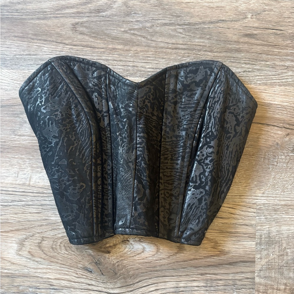 Vintage leather corset